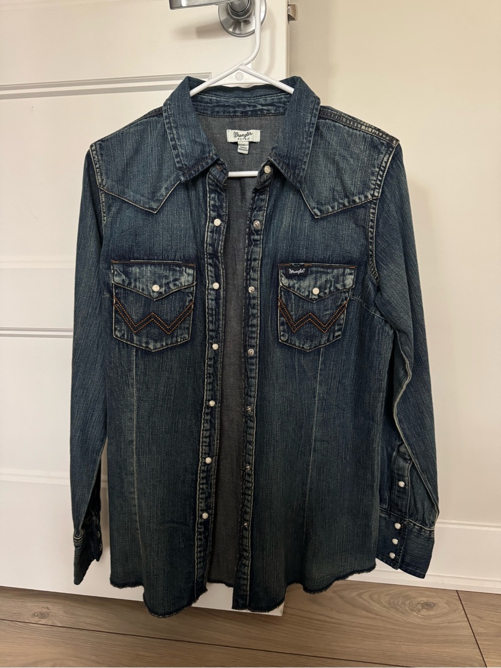 Wrangler Retro Indigo Denim Shirt Jacket
